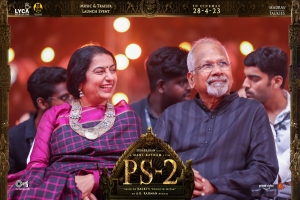 Suhasini, Mani Ratnam @ Ponniyin Selvan Part 2 Trailer Launch Stills HD
