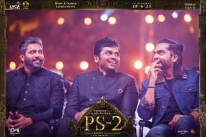 Jayam Ravi, Karthi, Simbu @ Ponniyin Selvan Part 2 Trailer Launch Stills HD