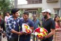 Puneeth Rajkumar visits Allu Sirish's Oka Kshanam sets Photos