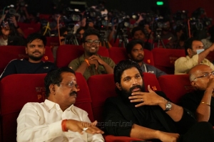 Kalaipuli S Thanu, Allu Arjun @ Pushpa Press Meet Chennai Stills