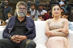 Sukumar, Rashmika Mandanna @ Pushpa Press Meet Hyderabad Photos