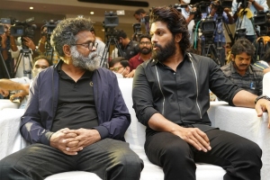 Sukumar, Allu Arjun @ Pushpa Press Meet Hyderabad Photos