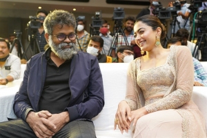 Sukumar, Rashmika Mandanna @ Pushpa Press Meet Hyderabad Photos