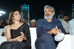 Rashmika Mandanna, SS Rajamouli @ Pushpa Movie Pre Release Event Stills