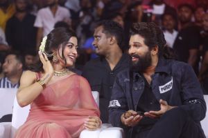 Rashmika Mandanna, Allu Arjun @ Pushpa's WILDFIRE Event Chennai Photos