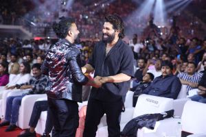 Devi Sri Prasad, Allu Arjun @ Pushpa's WILDFIRE Event Chennai Photos