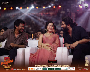 Nelson, Rashmika Mandanna, Allu Arjun @ Pushpa's WILDFIRE Event in Chennai Photos