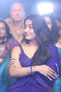 Rashmika Mandanna @ Pushpa 2 Wildfire JAAthara Event Hyderabad Stills