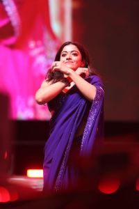 Rashmika Mandanna @ Pushpa 2 Wildfire JAAthara Event Hyderabad Stills