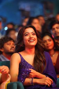 Rashmika Mandanna @ Pushpa 2 Wildfire JAAthara Event Hyderabad Stills