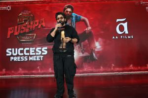 Actor Allu Arjun @ Pushpa 2 Movie Success Press Meet Stills