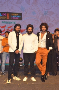 Anand, Allu Arjun, Vijay Devarakonda @ Pushpaka Vimanam Trailer Launch Stills