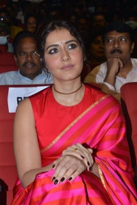 Pakka Commercial Movie Heroine Raashi Khanna Red Saree Pics