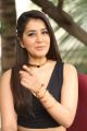 Actress Rashi Khanna Stills in Black Sleeveless Top