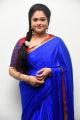 Tamil Actress Manthra in Blue Saree Photos