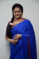 Tamil Actress Manthra in Blue Saree Photos