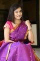 Telugu TV Anchor Radha Bangaru in Blue Saree Photos