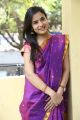 Actress Radha Bangaram in Blue Saree Photos