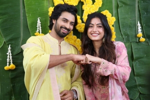 Dev Mohan, Rashmika Mandanna @ Rainbow Movie Launch Stills