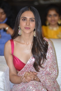 Actress Rakul Preet Singh Saree Images @ Konda Polam Pre Release