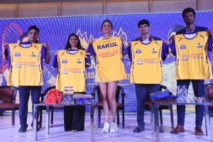 Rakul Preet Singh Unveils Hyderabad Strikers Team Jersey Photos