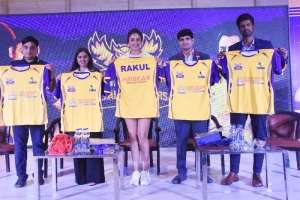 Rakul Preet Singh Unveils Hyderabad Strikers Team Jersey Photos