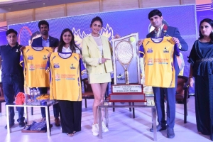 Rakul Preet Singh Unveils Champions of Tennis Premier League – Season-3 Jersey Photos