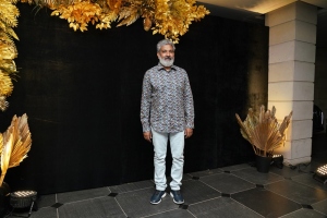 SS Rajamouli @ Ram Charan Birthday Celebration Images