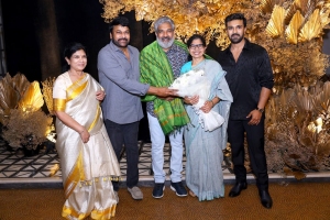 Surekha, Chiranjeevi, SS Rajamouli, Rama @ Ram Charan Birthday Celebration Images