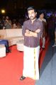 Actor Ram Charan Images in Dark Brown Shirt & White Veshti