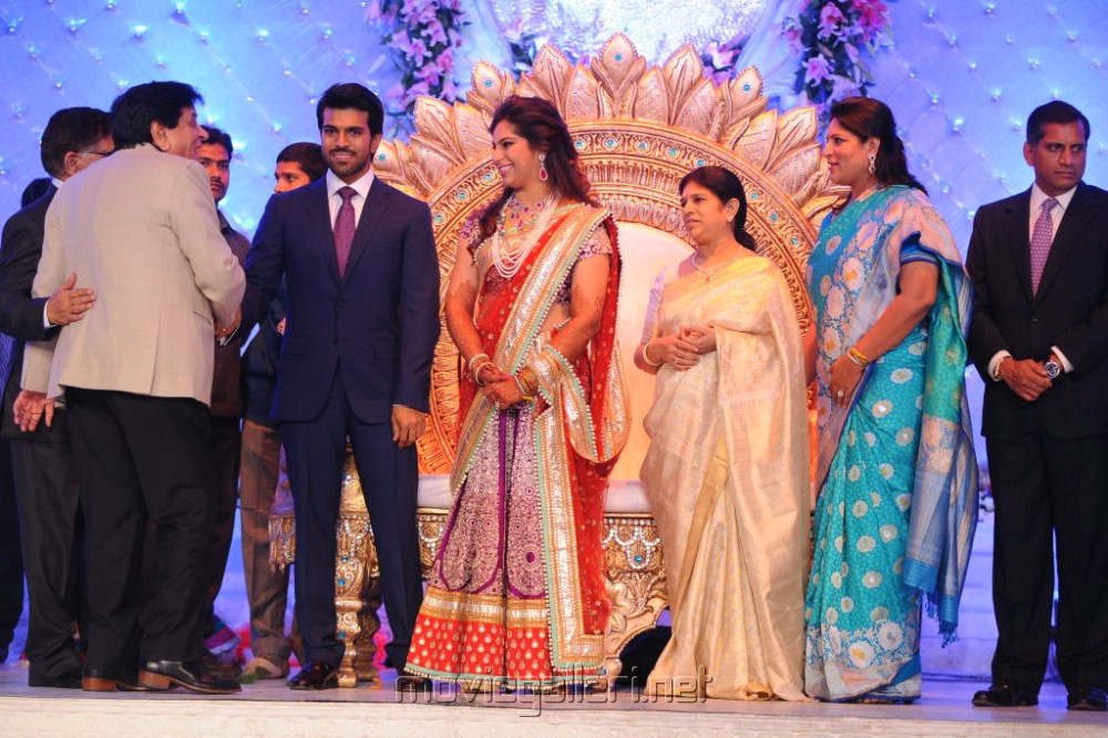 Ram Charan Upasana Reception Stills Pictures Photos Gallery | New Movie