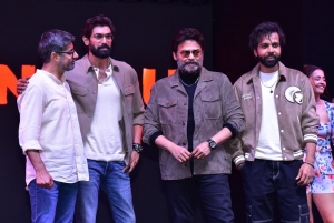 Sushant Singh, Rana Daggubati, Venkatesh, Gaurav Chopra, @ Rana Naidu Movie Trailer Launch Stills