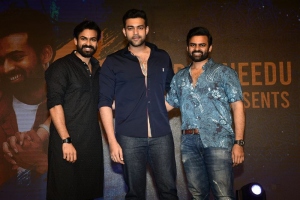 Panja Vaisshnav Tej, Varun Tej, Sai Dharam Tej @ Ranga Ranga Vaibhavanga Pre Release Stills