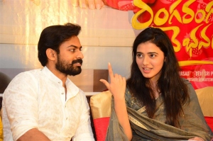 Panja Vaisshnav Tej, Ketika Sharma @ Ranga Ranga Vaibhavanga Press Meet Tirupati Photos