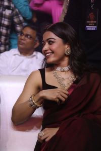 Heroine Rashmika Mandannaa Pics @ Pushpa 2 Trailer Launch