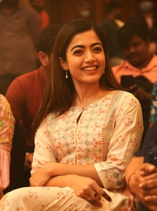 Actress Rashmika Cute Photos @ Aadavallu Meeku Joharlu Success Meet