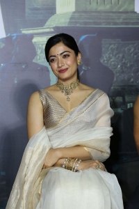 Actress Rashmika Saree Images @ Animal Press Meet