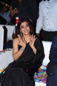 Pushpa Heroine Rashmika Mandanna Black Saree Photos