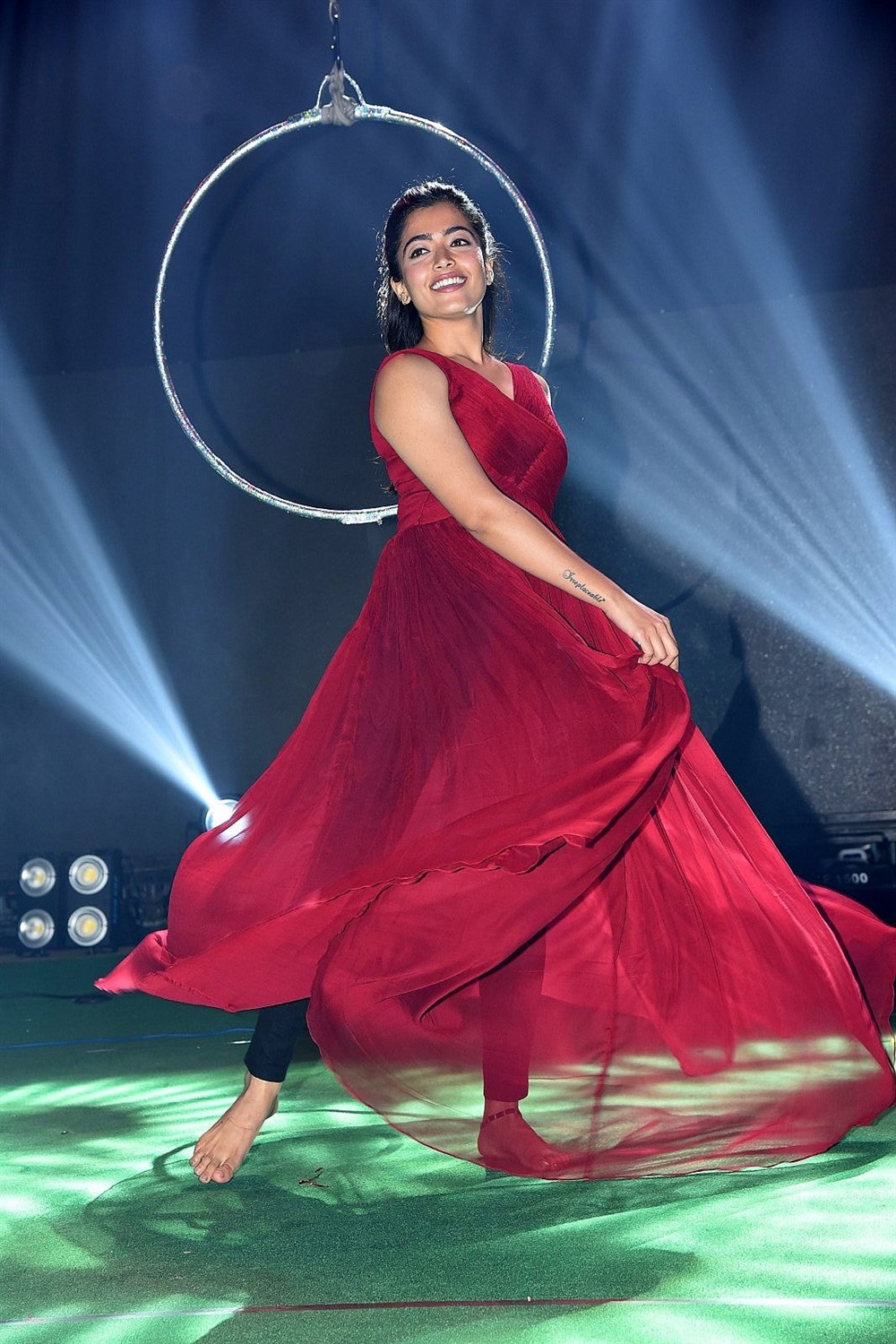 Actress Rashmika Mandanna Dance @ Dear Comrade Music Festival Photos