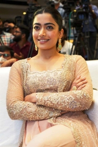 Actress Rashmika Latest Pics @ Pushpa Press Meet