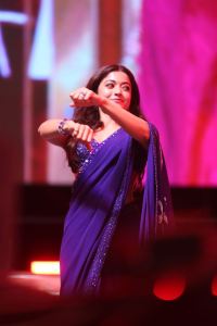 Rashmika Latest Saree Pics @ Pushpa 2 Pre Release