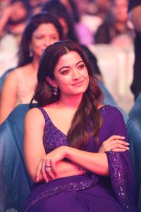 Rashmika Saree Pics @ Pushpa2 Movie Wildfire Jatara Event