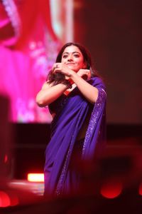 Rashmika Latest Saree Pics @ Pushpa 2 Pre Release