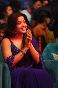 Pushpa 2 Actress Rashmika Mandanna Latest Blue Saree Pics