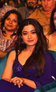 Rashmika Saree Pics @ Pushpa2 Movie Wildfire Jatara Event