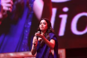 Rashmika Latest Saree Pics @ Pushpa 2 Pre Release