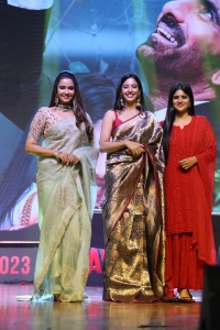Pujita Ponnada, Megha Akash, Daksha Nagarkar @ Ravanasura Movie Pre-Release Event Photos