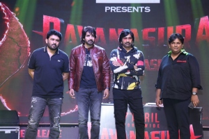 Sudheer Varma, Sushanth, Ravi Teja, Abhishek Nama @ Ravanasura Movie Pre-Release Event Photos