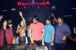 RHarika Narayan, Shanti People, Novlik, Ravi Teja, Sudheer Varma @ Ravanasura Anthem Song Launch Stills