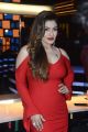 Actress Raveena Tandon Hot Red Dress Photos